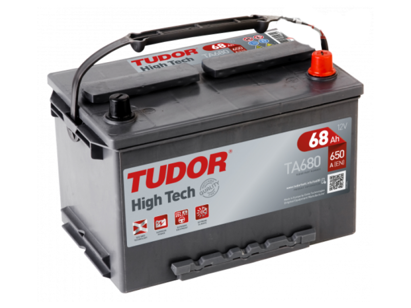 Аккумулятор  Tudor 6CT-68 Аз ASIA HIGH-TECH  (650EN) TA681