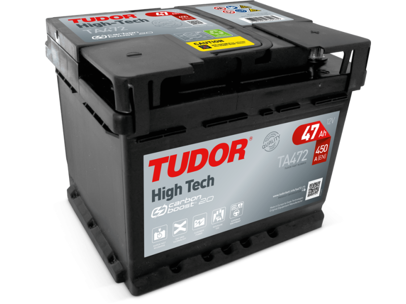 Аккумулятор  Tudor 6CT-47 Аз HIGH-TECH  (450EN) (евро) TA472