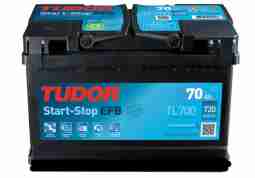 Аккумулятор  Tudor 6CT-70 Аз Start-and-Stop EFB  (760EN) (евро) TL700