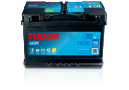 Аккумулятор  Tudor 6CT-72 Аз Start-and-Stop AGM  (760EN) (евро) TK720