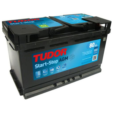 Акумулятор Tudor 6CT-80 Аз Start-and-Stop AGM  (800EN) (євро) TK800