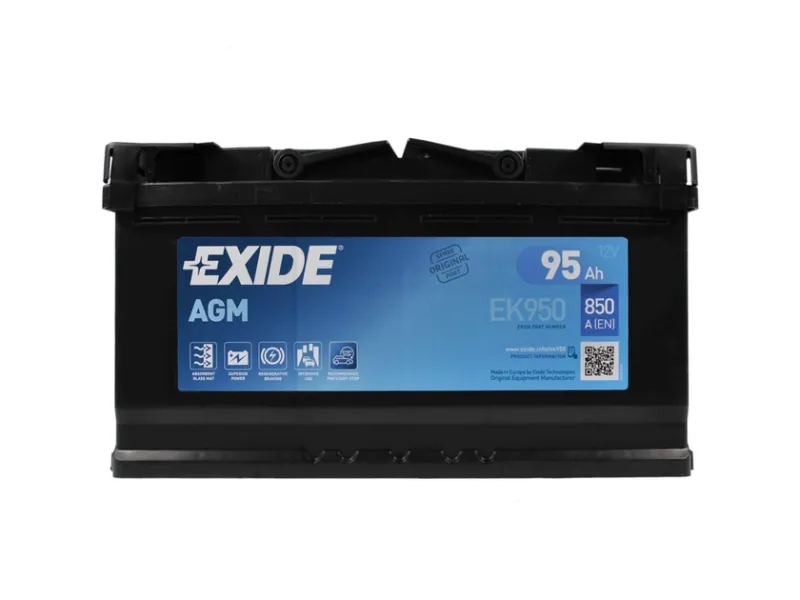 Акумулятор EXIDE 6CT-95 Аз Start-and-Stop AGM Exide (850EN) (євро) EK950
