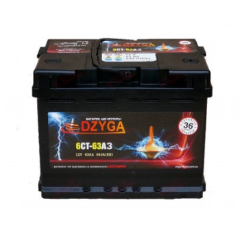Аккумулятор  Dzyga 6CT-63 Аз Shyp-Shyna (640EN)