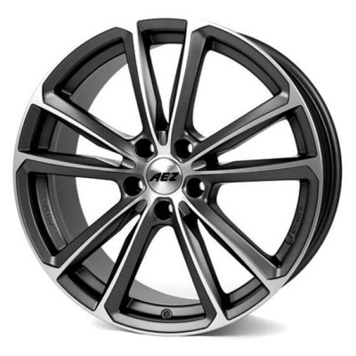 Диск Aez Tioga Graphite Matt Polished R18 W7.5 PCD5x112 ET50.0 DIA70.1
