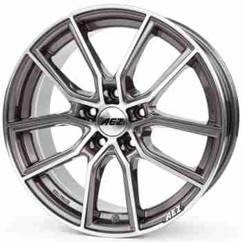 Диск Aez Raise Gunmetal Polished R18 W8.0 PCD5x112 ET48.0 DIA70.1