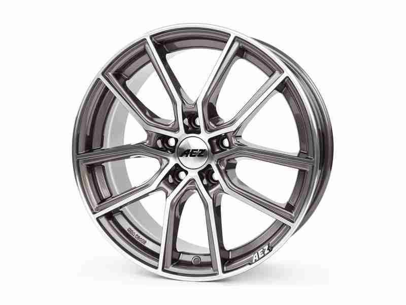 Диск Aez Raise Gunmetal Polished R18 W8.0 PCD5x112 ET48.0 DIA70.1