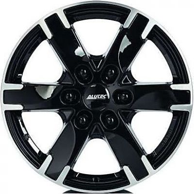 Диск Alutec Titan Diamond Black Front Polished R17 W7.5 PCD6x130 ET55 DIA84.1