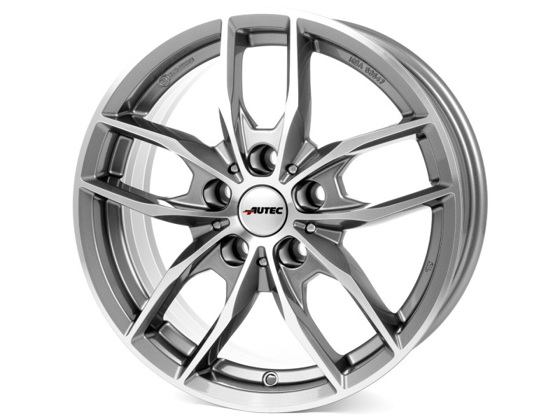Диск Autec Bavaris Titanium Silver Polished R16 W6.5 PCD5x112 ET22 DIA66.6