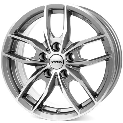 Диск Autec Bavaris Titanium Silver Polished R16 W6.5 PCD5x112 ET54 DIA66.6