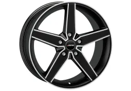 Диск Autec Delano Black Matt Polished R17 W7.5 PCD5x108 ET45 DIA70.0