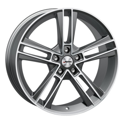 Диск Autec Rias Titanium Silver Matt Polished R19 W8.5 PCD5x120 ET38 DIA72.6