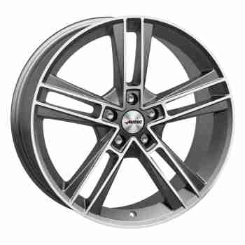 Диск Autec Rias Titanium Silver Matt Polished R20 W8.5 PCD5x114.3 ET36 DIA70.0