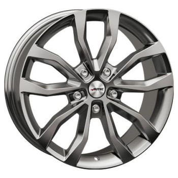 Диск Autec Uteca Titanium Silver R18 W8.0 PCD5x112 ET57 DIA66.5