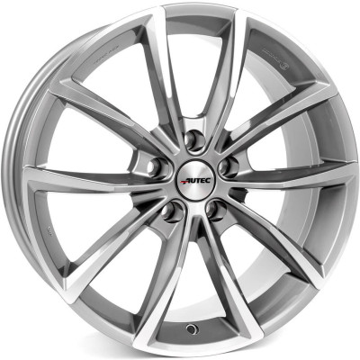 Диск Autec Astana Titanium Silver Polished R19 W9.0 PCD5x112 ET35 DIA66.6