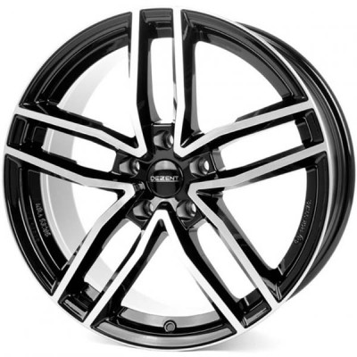 Диск Dezent TR Dark Black Polished R17 W7.5 PCD5x108 ET48 DIA70.1