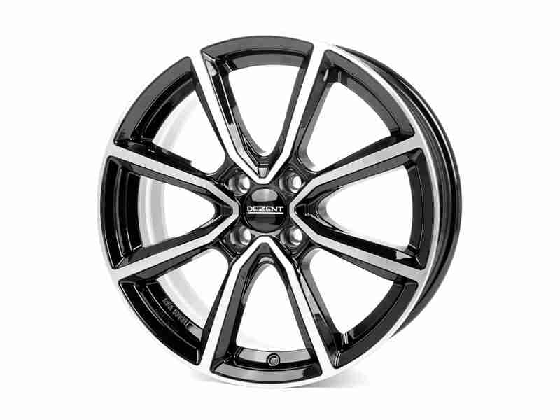 Диск Dezent TN Dark Black Polished R15 W6.0 PCD4x108 ET23 DIA65.1