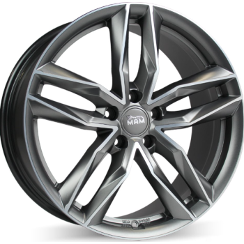 Диск MAM RS3 W8.5 R19 PCD5x114.3 ET45 DIA72.6 Matt Palladium Front Polished