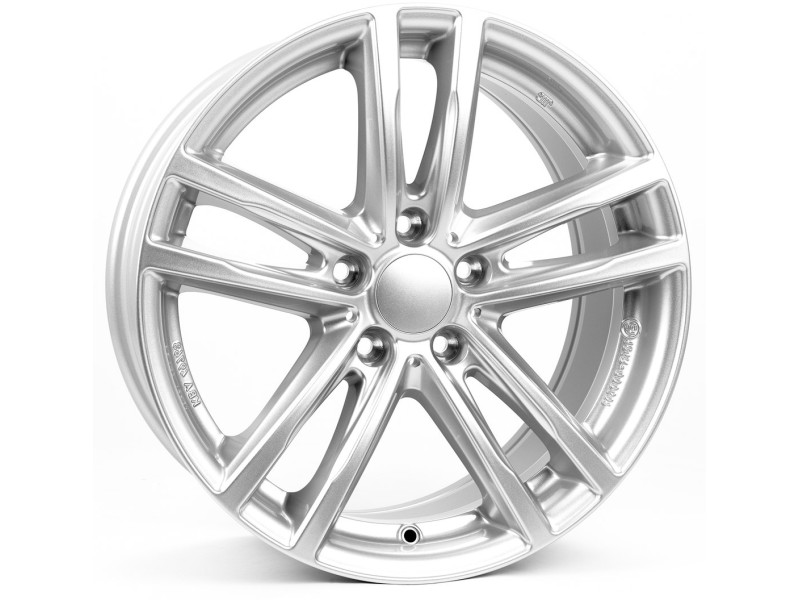 Диск Rial X10 polar silver R18 W7.0 PCD5x112 ET22 DIA66.5