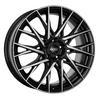 Диск Dotz Fuji Dark black polished R19 W7.5 PCD5x108 ET48 DIA70.1