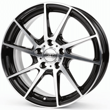 Диск Dotz Kendo black polished R16 W7.0 PCD5x100 ET35 DIA60.1