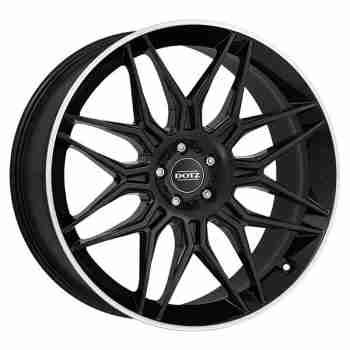 Диск Dotz LongBeach Dark Black Polished lip R20 W9.0 PCD5x114.3 ET50 DIA71.6