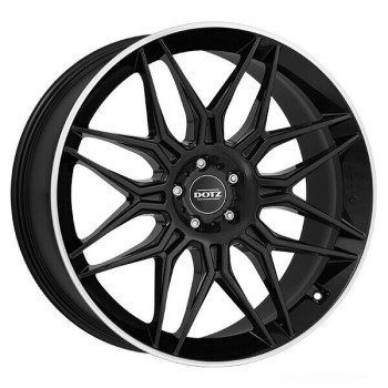 Диск Dotz LongBeach Dark Black Polished lip R20 W9.0 PCD5x112 ET26 DIA66.6