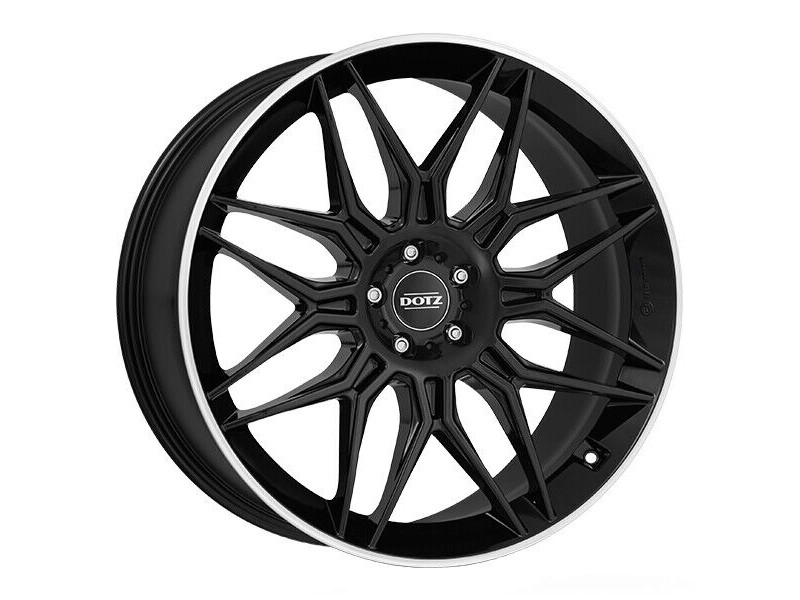 Диск Dotz LongBeach Dark Black Polished lip R20 W9.0 PCD5x112 ET43 DIA70.1
