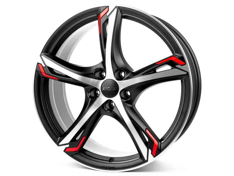 Диск Ronal R62 Red Jetblack Matt Frontkopiert R17 W7.5 PCD5x108 ET55 DIA63.3