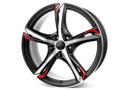 Диск Ronal R62 Red Jetblack Matt Frontkopiert R18 W7.5 PCD5x100 ET35 DIA68.0