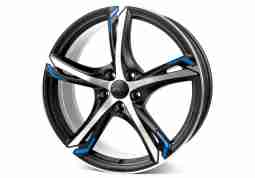 Диск Ronal R62 Blue Jetblack Matt Frontkopiert R20 W8.5 PCD5x112 ET30 DIA76.0