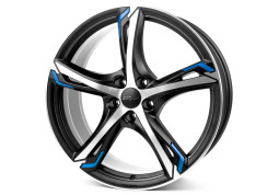 Диск Ronal R62 Blue Jetblack Matt Frontkopiert R20 W8.5 PCD5x112 ET50 DIA76.0