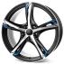 Диск Ronal R62 Blue Jetblack Matt Frontkopiert R19 W8.0 PCD5x112 ET25 DIA76.0