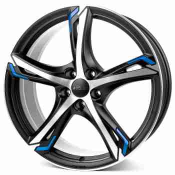 Диск Ronal R62 Blue Jetblack Matt Frontkopiert R18 W7.5 PCD5x112 ET45 DIA76.0