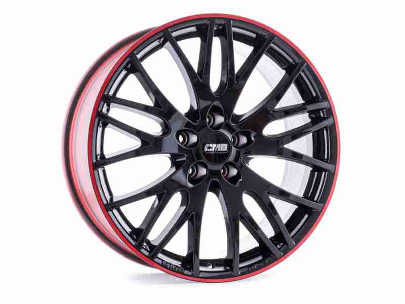 Диск CMS C8 Black Red Gloss R19 W8.0 PCD5x112 ET21 DIA66.5