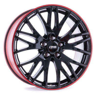 Диск CMS C8 Black Red Gloss R19 W9.0 PCD5x112 ET21 DIA66.5