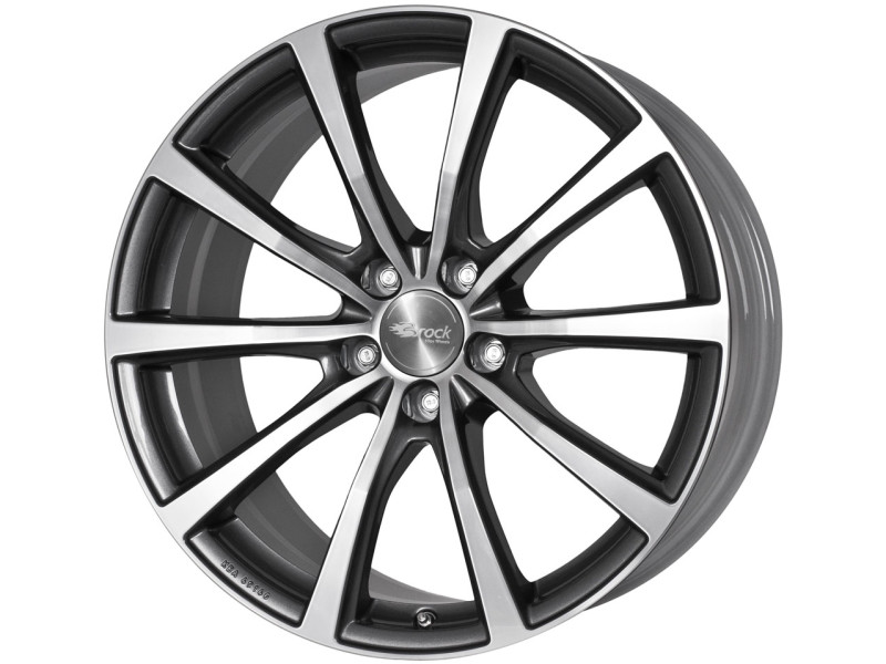 Диск Brock B32 Himalaya Grey Voll-Poliert (HGVP) R20 W9.5 PCD5x112 ET45 DIA66.6
