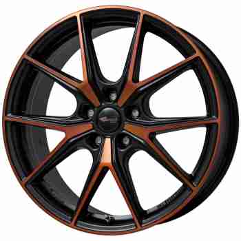 Диск Brock B40 Black Orange Matt (BOM) R19 W8.0 PCD5x112 ET45 DIA57.1