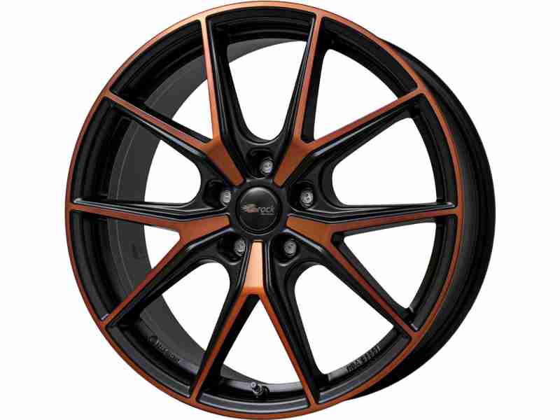 Диск Brock B40 Black Orange Matt (BOM) R19 W8.0 PCD5x112 ET45 DIA57.1