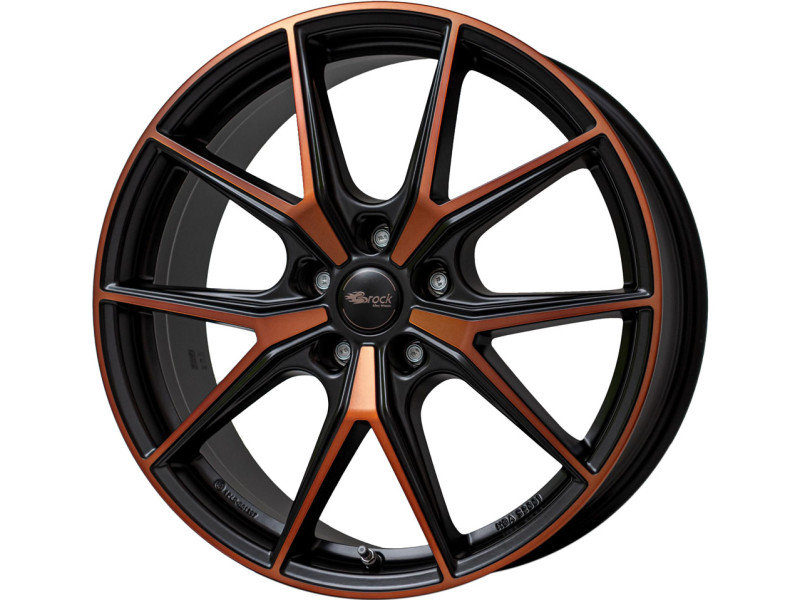 Диск Brock B40 Black Orange Matt (BOM) R19 W8.0 PCD5x112 ET45 DIA57.1