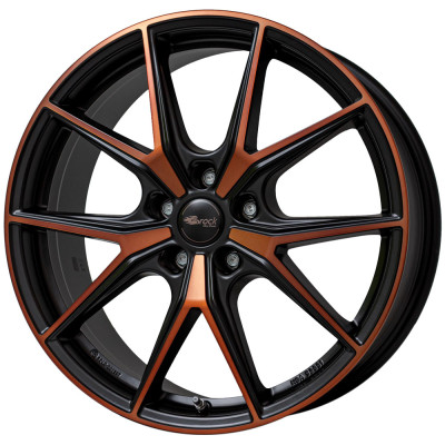 Диск Brock B40 Black Orange Matt (BOM) R19 W8.0 PCD5x112 ET49 DIA57.1