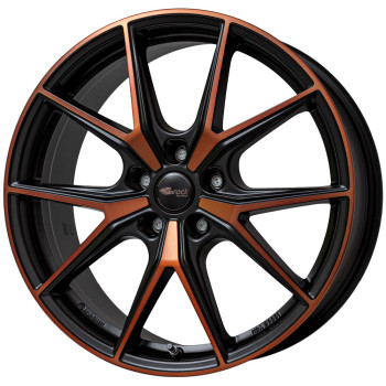 Диск Brock B40 Black Orange Matt (BOM) R19 W8.0 PCD5x112 ET50 DIA57.1