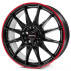 Диск Ronal R54 MCR Jetblack-Red Rim R16 W7.0 PCD4x98 ET35 DIA58.1