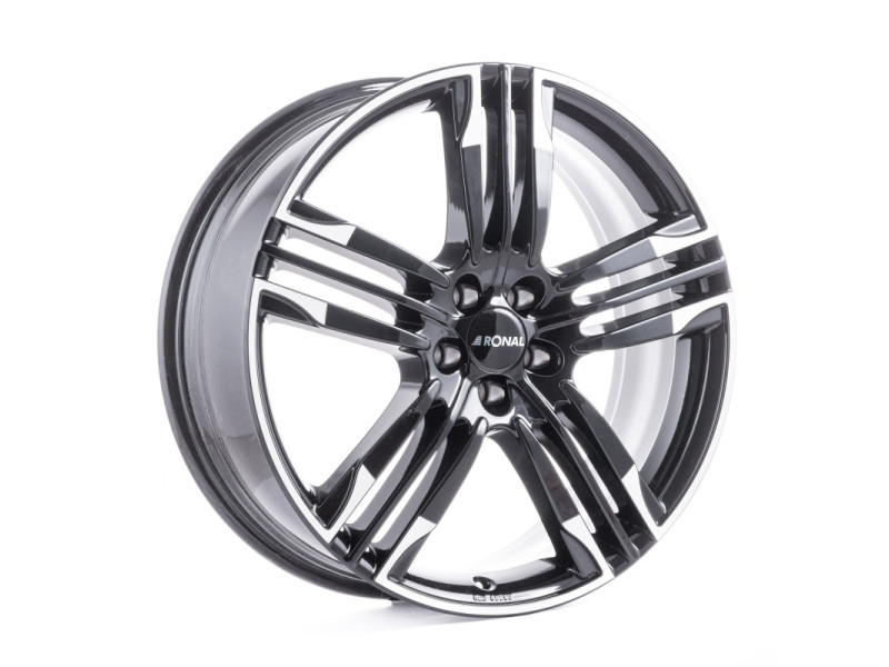 Диск Ronal R58 MCR Jetblack white rim R22 W10.0 PCD5x112 ET21 DIA66.5