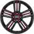 Диск Ronal R57 MCR  Jetblack Red Spoke R18 W7.5 PCD5x120 ET35 DIA82.0