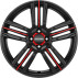 Диск Ronal R57 MCR  Jetblack Red Spoke R17 W7.0 PCD4x98 ET35 DIA58.1