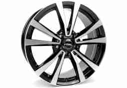 Диск Rial M12 diamond black front polished R19 W8.0 PCD5x112 ET38 DIA66.5