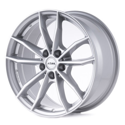 Диск Rial X12X polar silver R19 W9.0 PCD5x112 ET38 DIA66.5