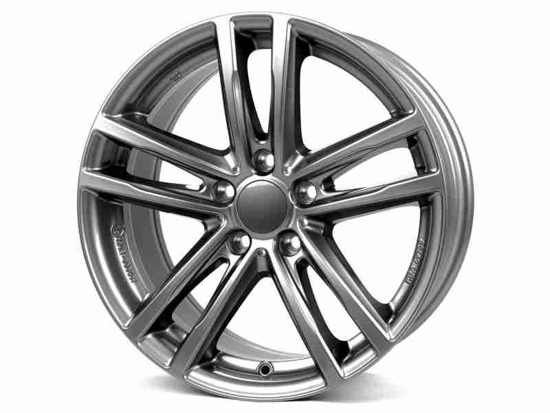 Диск Rial X10 metal grey R17 W7.5 PCD5x112 ET52 DIA66.5