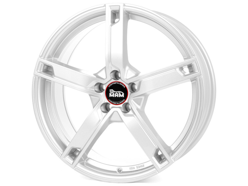 Диск MAM W4 Silver Painted R17 W7.0 PCD5x112 ET38 DIA66.6