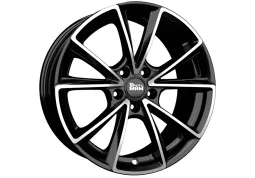 Диск MAM A5 Matt Black Front Polished R19 W8.0 PCD5x112 ET30 DIA66.6